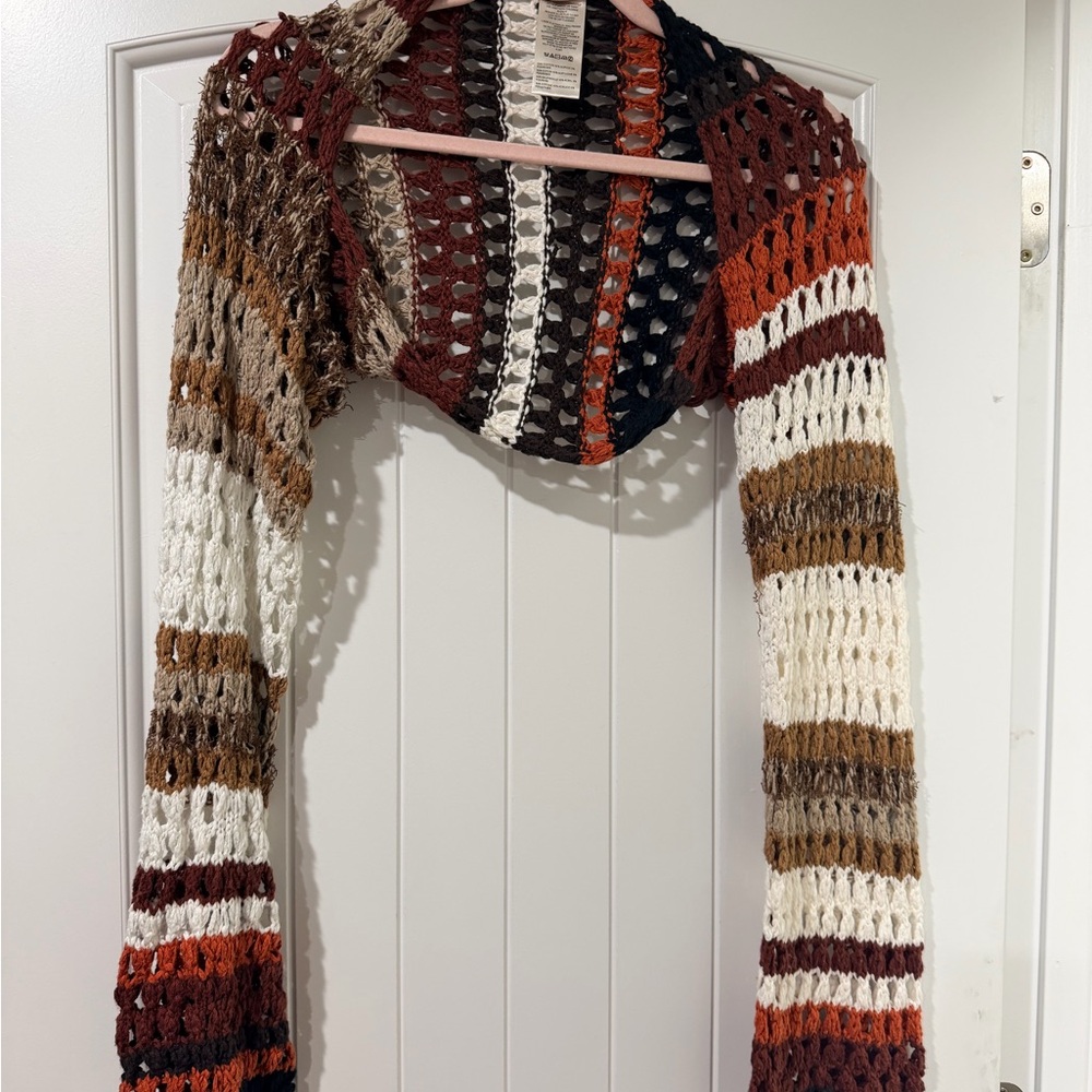 Free People Gia Crochet Shrug